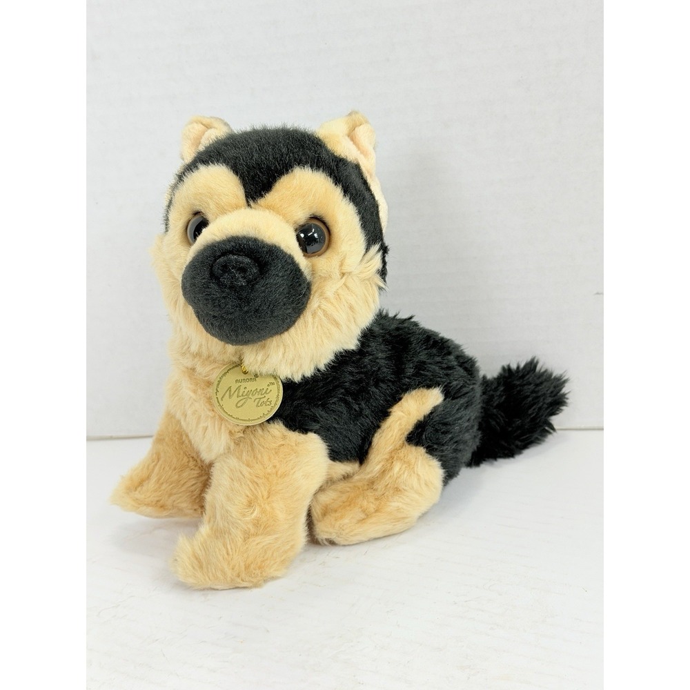 Aurora Miyoni Tots German Shepherd Puppy Plush 8"‎ Stuffed Dog Soft Toy